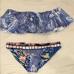 Maaji Flowy Strapless Bikini Set- Reversible